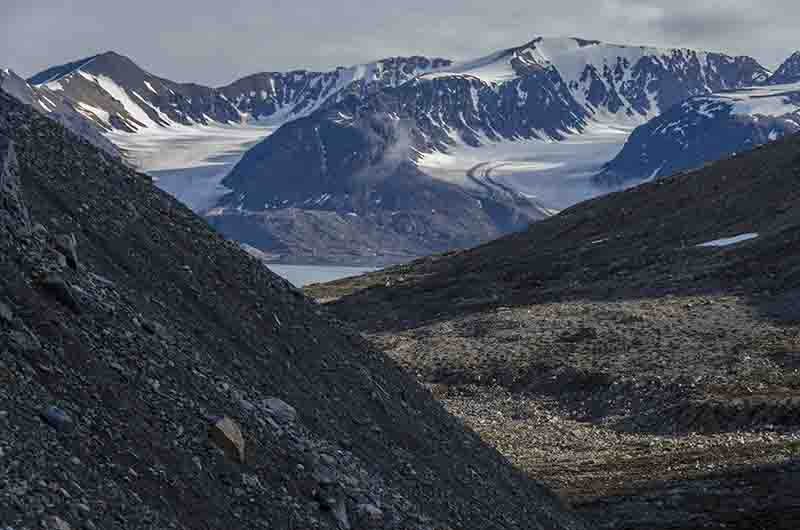 128 - Noruega - islas Svalbard - isla de Spitsbergen - fiordo Liefdefjord - Andoyane